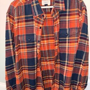 American Eagle Outfitters Men's Vibrant Plaid Shirt